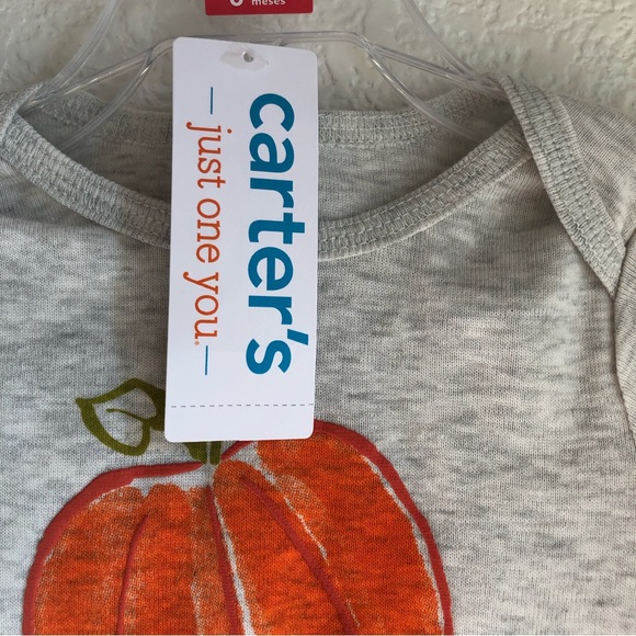 NWT Carter’s Just one You Long sleeve Romper With snap Button Closure 2 pieces - Picture 7 of 8